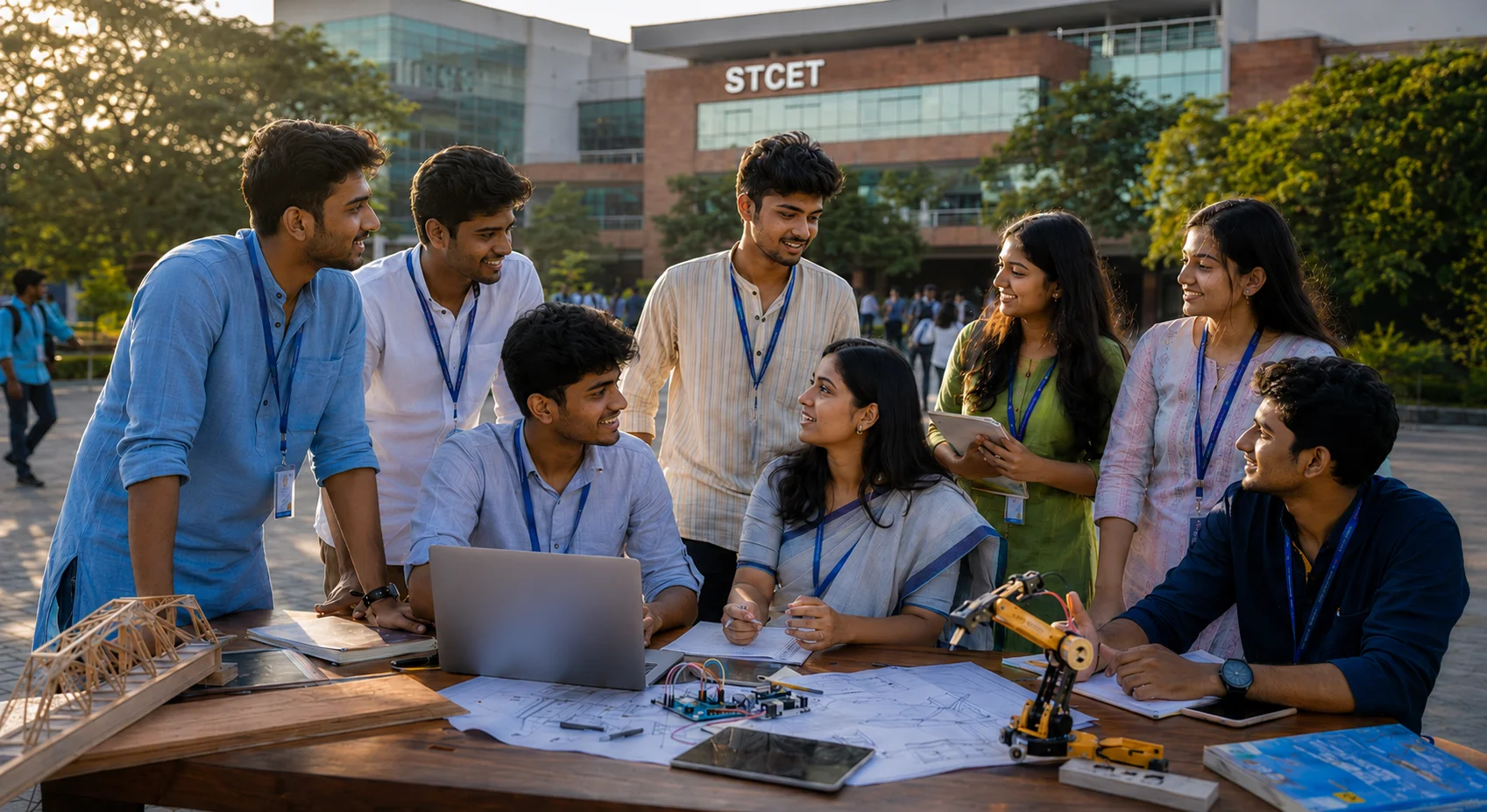 STCET campus students